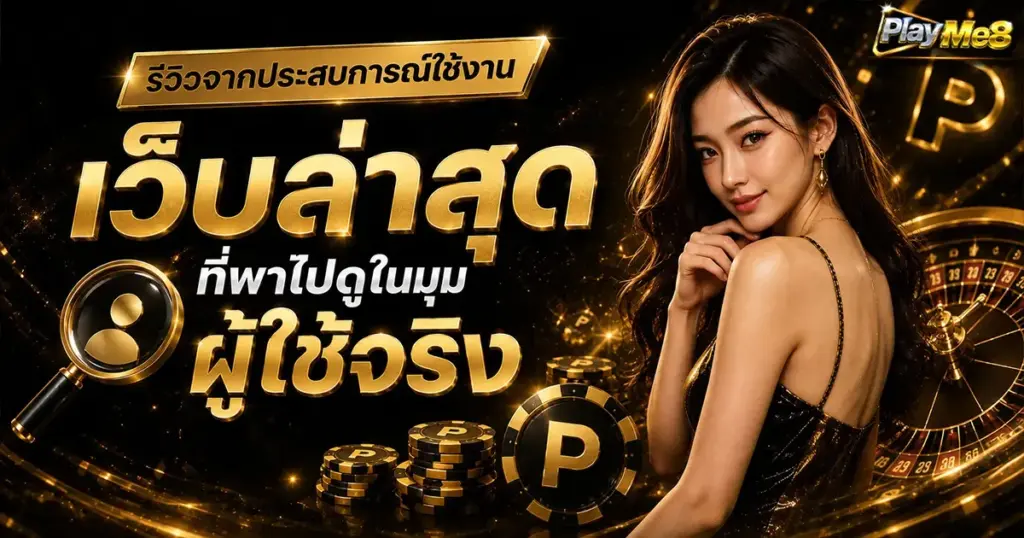 รีวิวจากประสบการณ์ใช้งาน เว็บล่าสุดที่พาไปดูในมุมผู้ใช้จริง